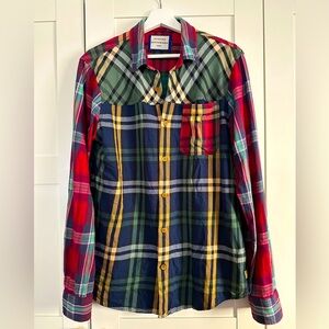 Scotch & Soda mixed plaid flannel Large